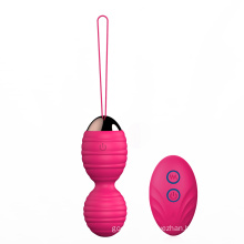 Wholesale Compact Silicone 12 Mode Vibrating Egg Remote Control Sex Toy Exercise Kegel Ball Vibrator for Women Adult